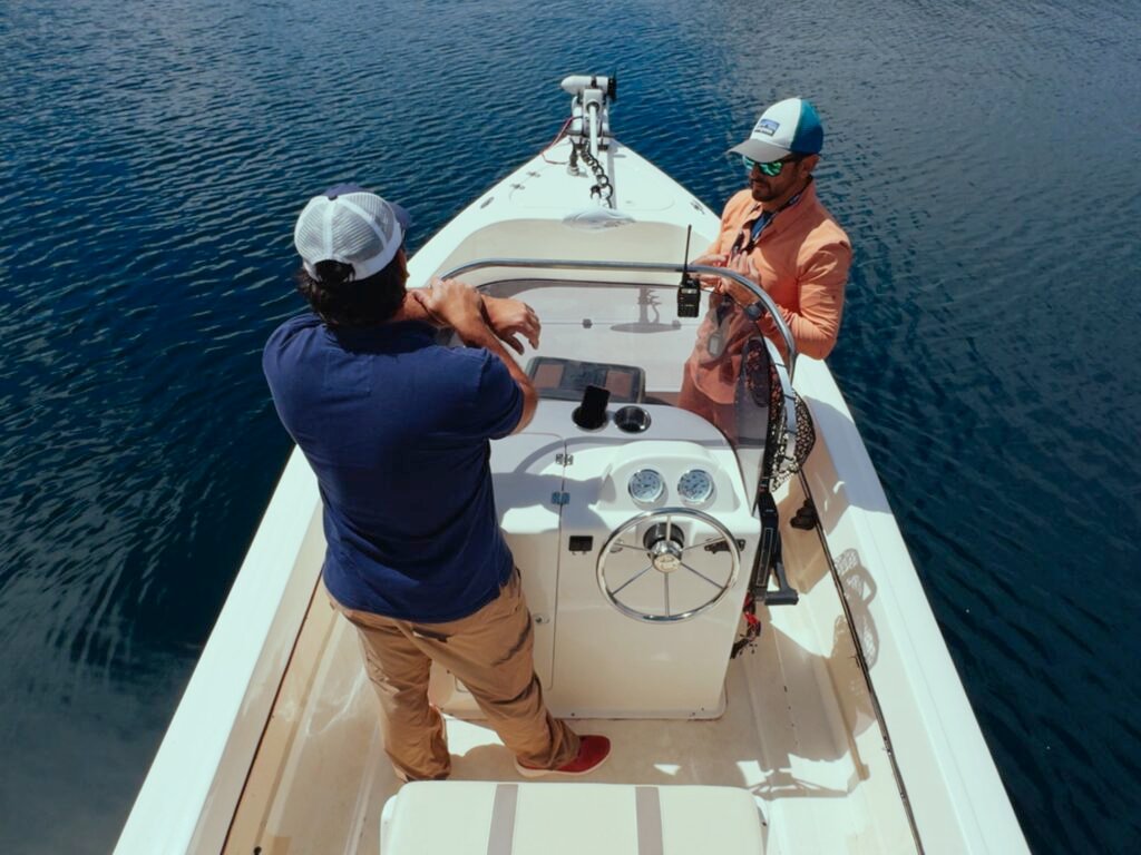 Lancha safari 550 interior desde arriba