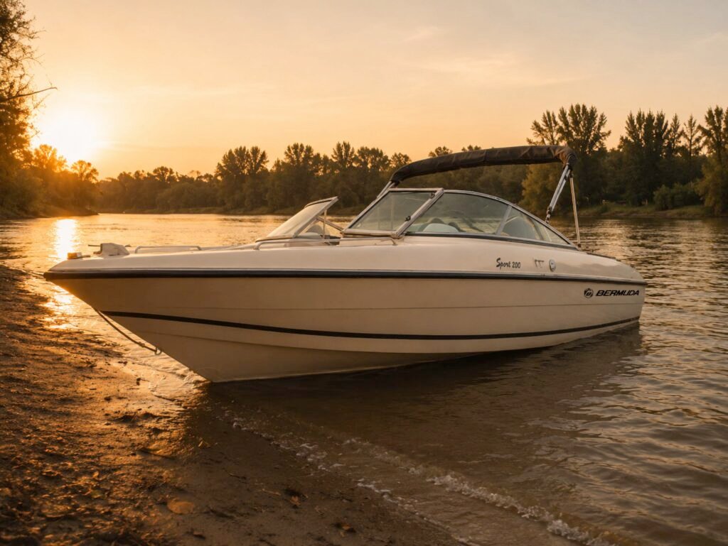 lancha sport 200 aparcada